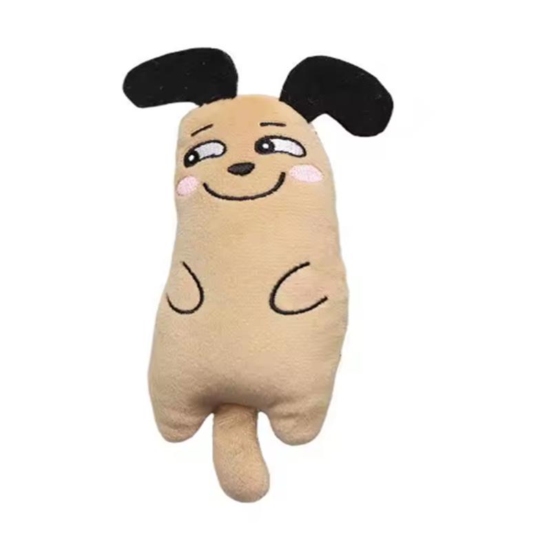 Funny Pet Plush Embroidery Catnip Toy Cat Expressive Mouse Toys Interactive Cat Toy Kitten Bite Resistance Toy Pet Accessories