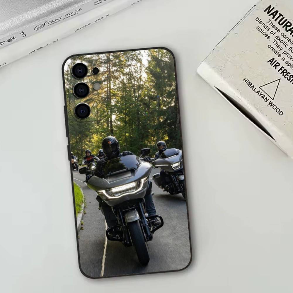 Street Glide Phone Case For Samsung S25,S24,S21,S22,S23,S30,Ultra,S20,Plus,Fe,Lite,Note,10,Black Cover