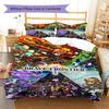 Brave Frontier Pattern Bedding Set Quilt Cover Pillowcase Home Decor Gift (1 * duvet cover + 2 * pillowcase, without core)