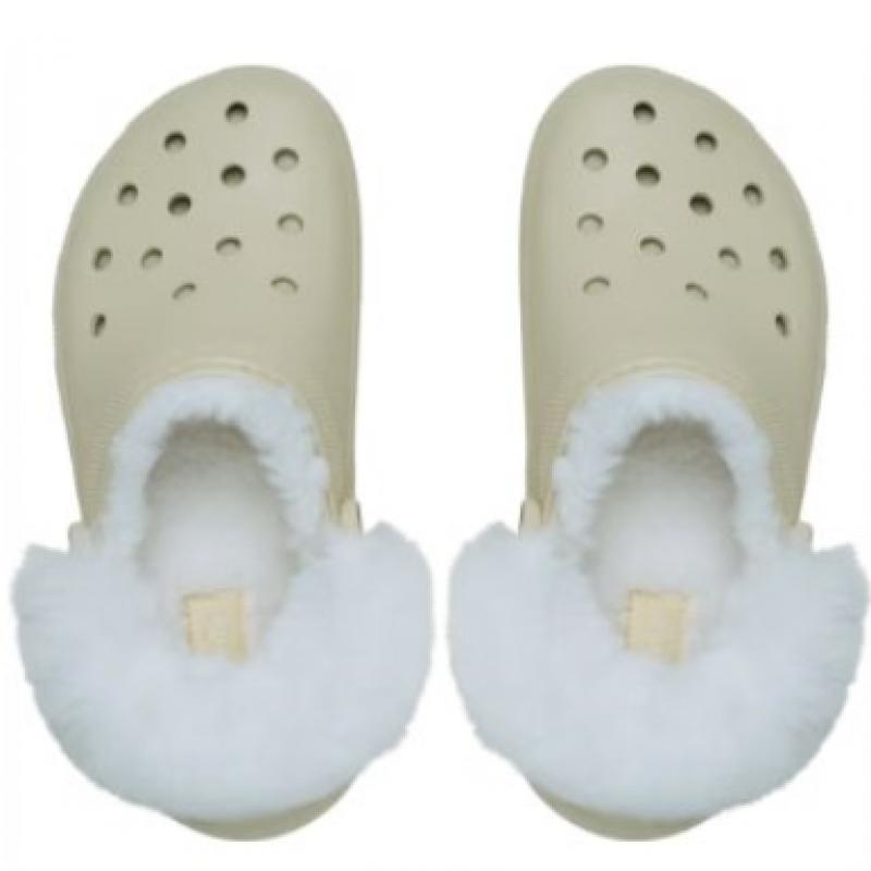 Crocs Classic Platform Fuzz Lined Clog 212854 2y2