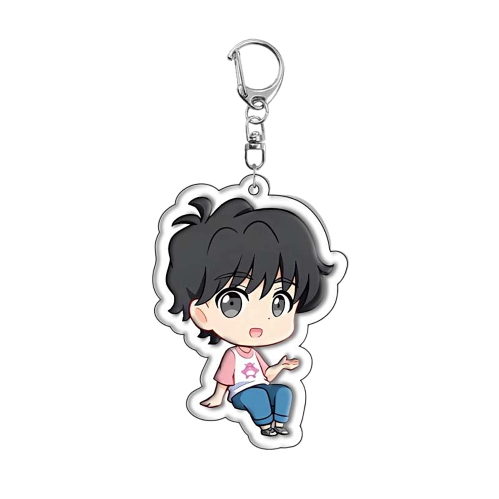 

1pc Anime Style Acrylic Keychain with Character Design Durable Material and Metal Keyring Suitable for Bag Pendant or Gift Use One Size