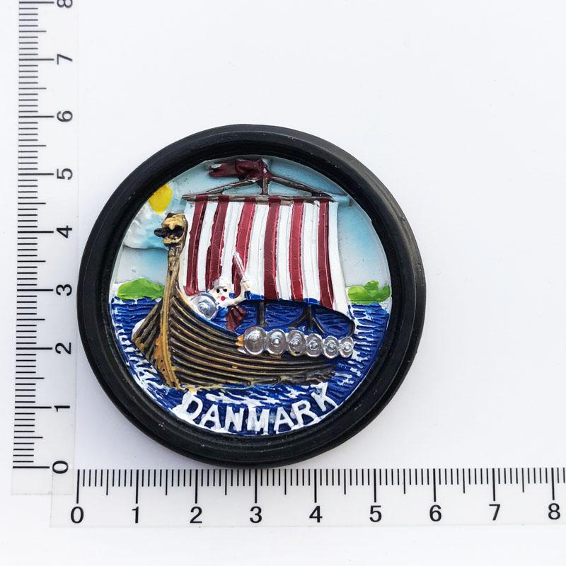 Denmark Travelling Fridge Magnets Home Decor Denmark Tourism Souvenirs Fridge Stickers Message Board Magnetic Stickers Gifts