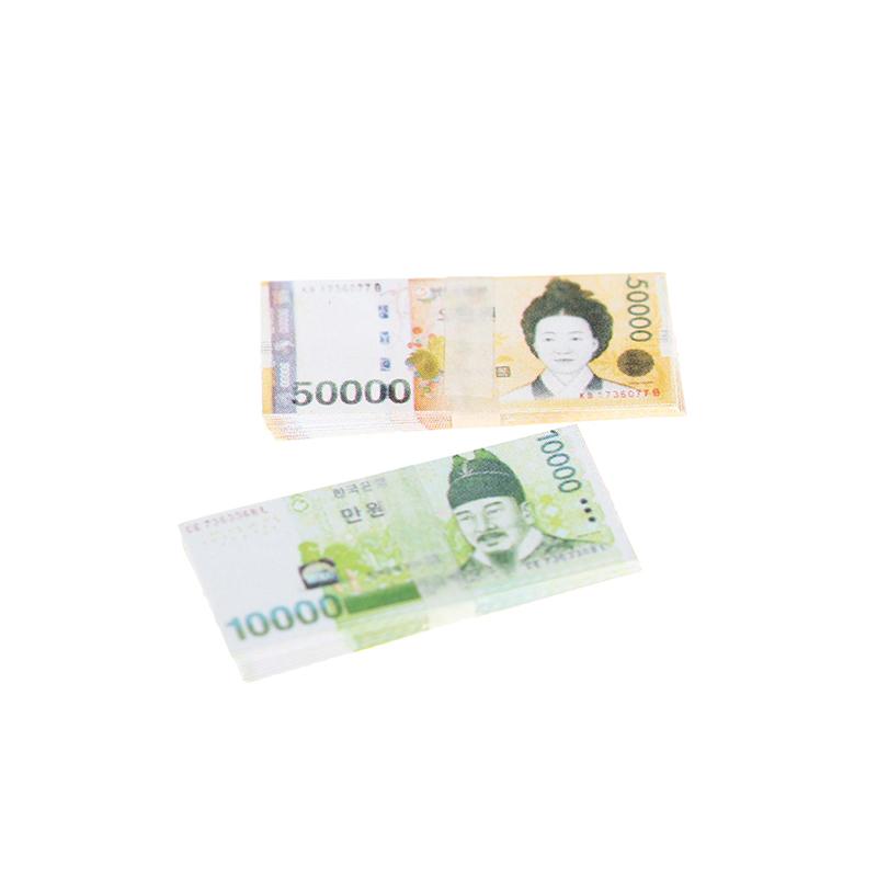 5Pcs 1:12 Dollhouse Miniature Won Simulation Banknote Diy Decor Accessories