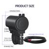 Auto Car Charger Quick USB Port Cigarette-Lighter Laptop Charger Portable Adapter with Switch Power Port Outlet Converter Combo-car Charger