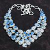 K2 Jasper Gemstone Handmade 925 Sterling Silver Jewelry Necklace 18" AMN-659