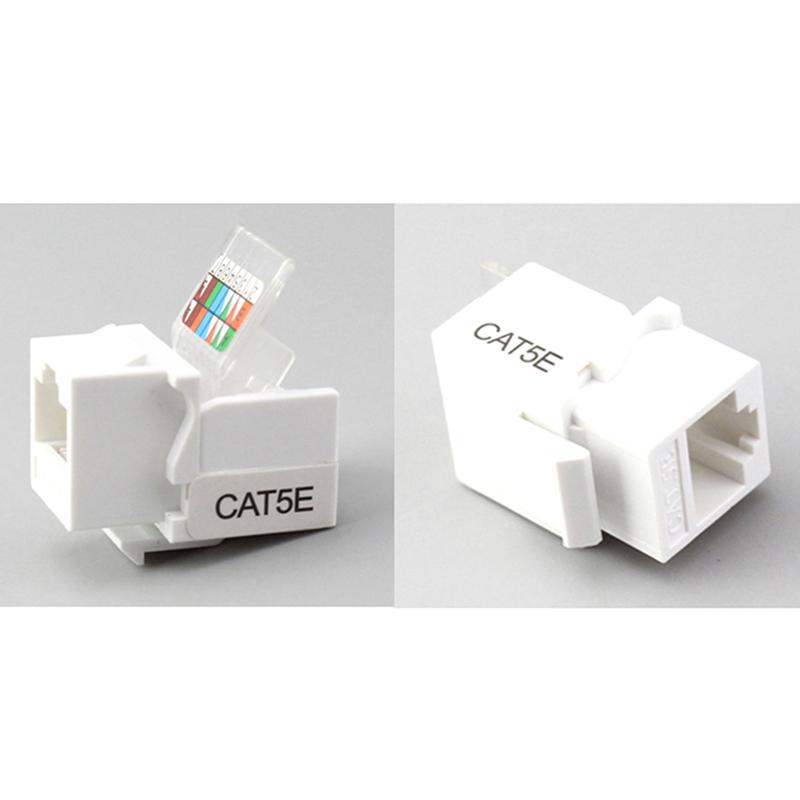 10ks Rj45 Cat5E Ethernet Network Keystone Jackclip Modul Zásuvkový konektor