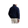 Polo Ralph Lauren Solid Color Stand Collar Loose Zipper Long Sleeve Cotton Jacket Men jackets Navy-Blue 100035712