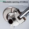 Multi-Functional Sink Wrench - High Carbon Steel Pipe Wrench (8-28mm Clamping Range) for Plumbing Repair