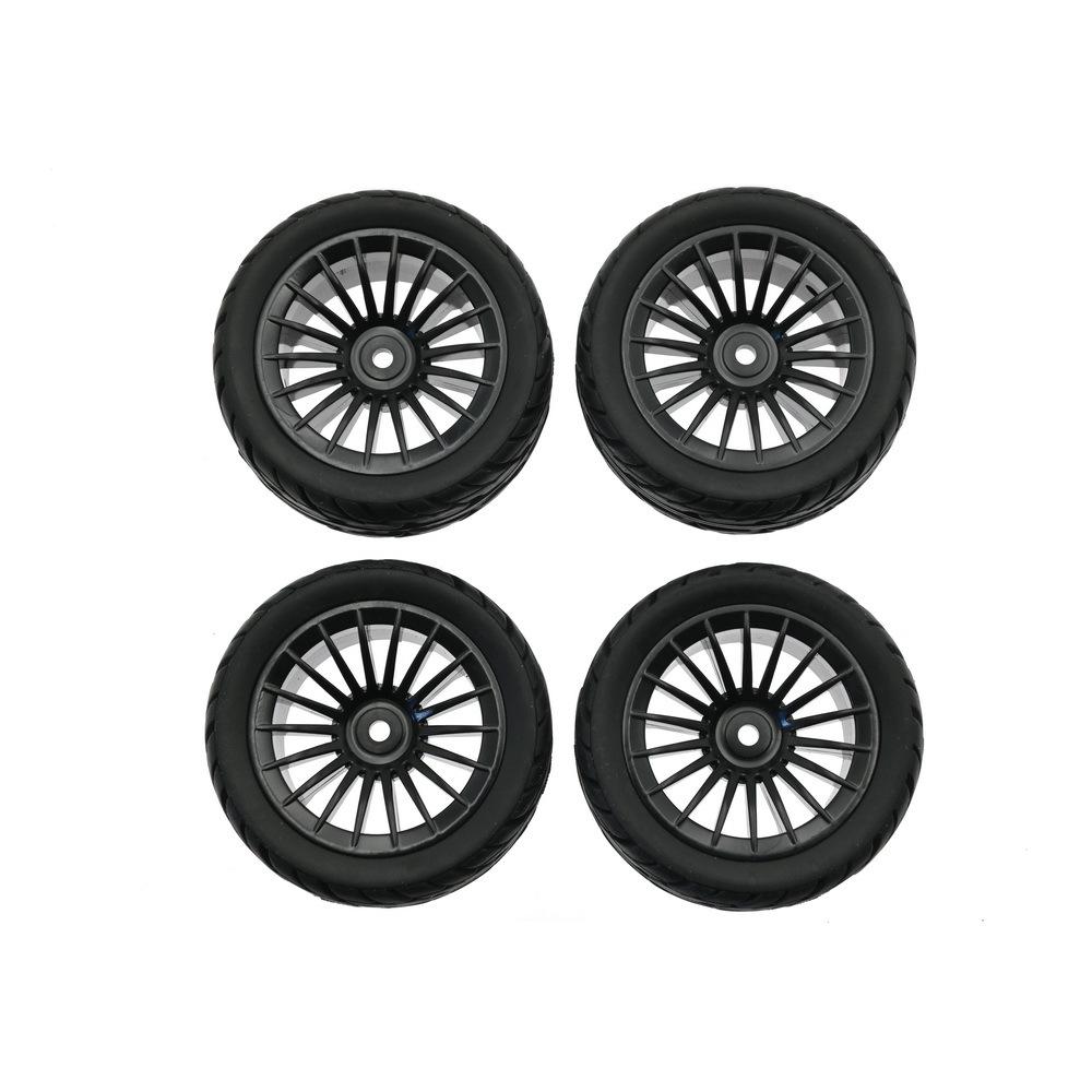 4Pcs 50mm Rubber Tire Tyre Wheel For SG1603 SG1604 SG1605 UDIRC UD1601 UD1602 UD1603 UD1604 1/16 RC Car Upgrade Parts