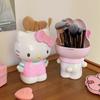 Sanrio Hello Kitty My Melody Pen Holder Cartoon Stationery Makeup Brush Organizer Desktop Decoration Christmas Ornament Gifts