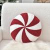 Snowflake Candy Embroidery Christmas Pillow - Creative Irregular Sofa Cushion