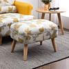 High-Density Sponge Footrest Modern Minimalist Shoe Changing Stool Comfortable Stable Ottoman Fabric & Leather Vanity Chair