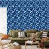 Military Camouflage Wallpaper Blue, Navy Blue and Azure 50x1000