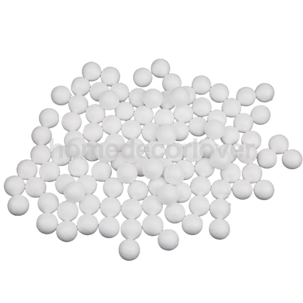100 Stück 20mm Weiße Modellier-Bastel Styropor-Kugeln Kinder Bastelparty Dekorationen DIY