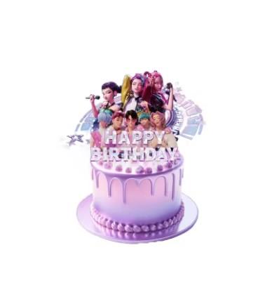 New Hot K-POP Witch Hunt Birthday Theme Party Birthday Cake Decoration Suitable for Girls' Birthday Parties Gifts