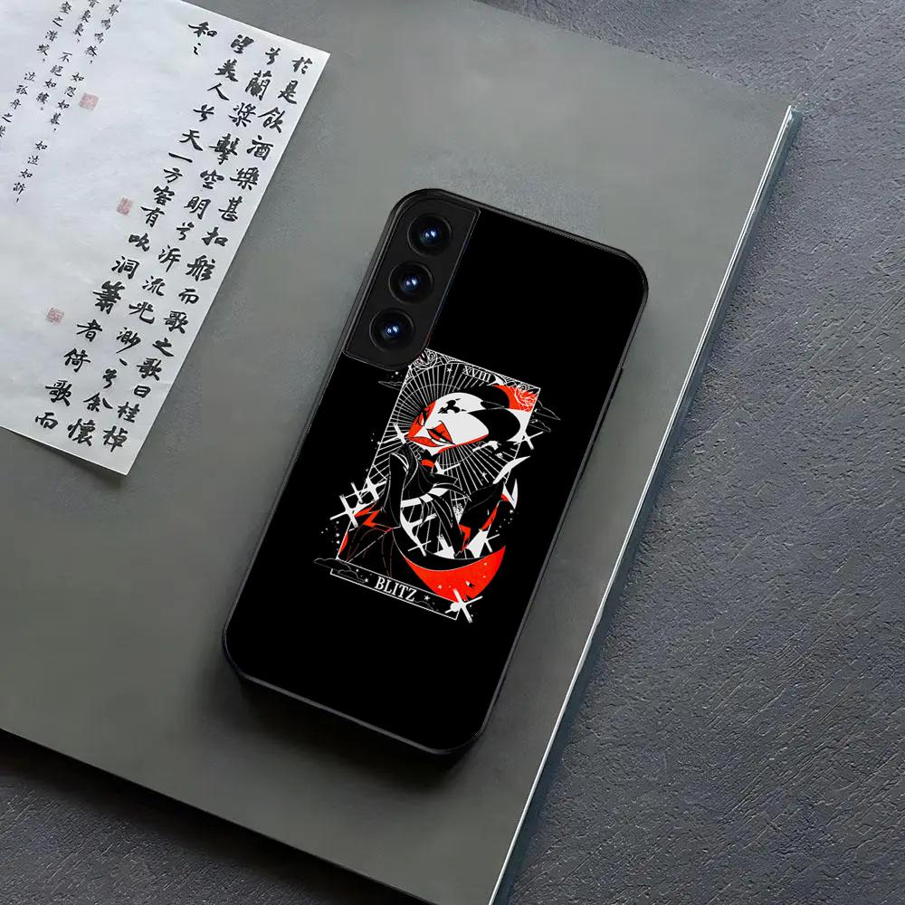 H-Helluva B-Boss Phone Case For Samsung S24, S25 22,30,,Note20,Ultra,Lite,Ultra,5G,Plus,FE Black Cover S20plus5G