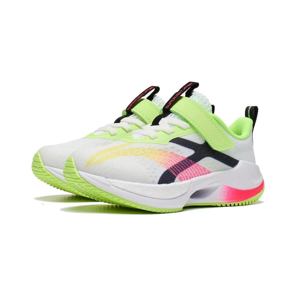 LiNing Ultra Light 20 Non-Slip Wear-Resistant Low-Top Running Shoes Kids Running Shoes White Green YKNT052-3