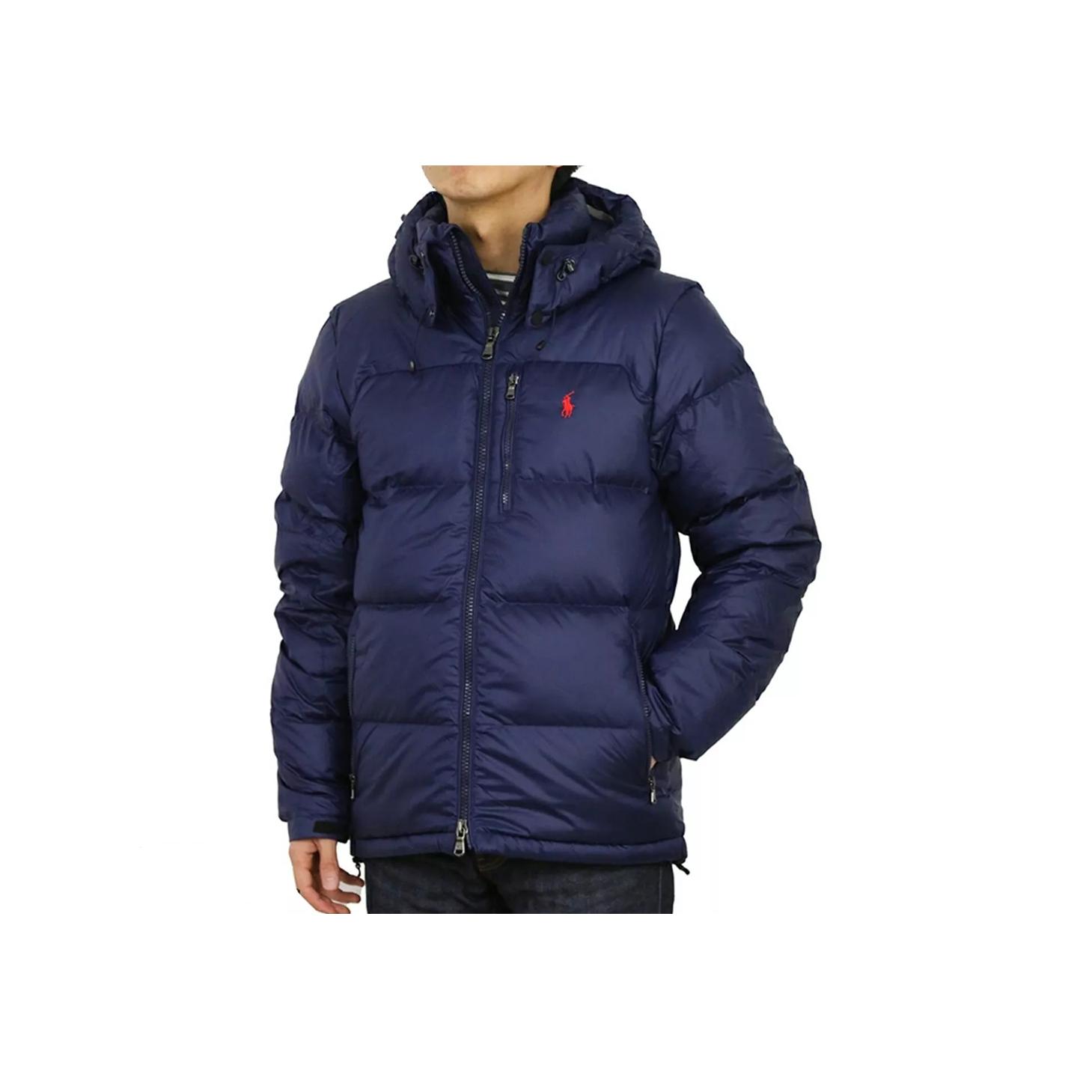 

Polo Ralph Lauren пуховик однотонный с капюшоном на молнии детские куртки синий 323880419-002 S