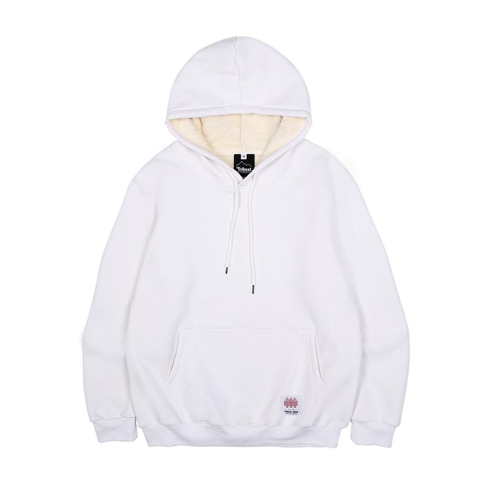 Yobit Boa Fur Hoodie White M