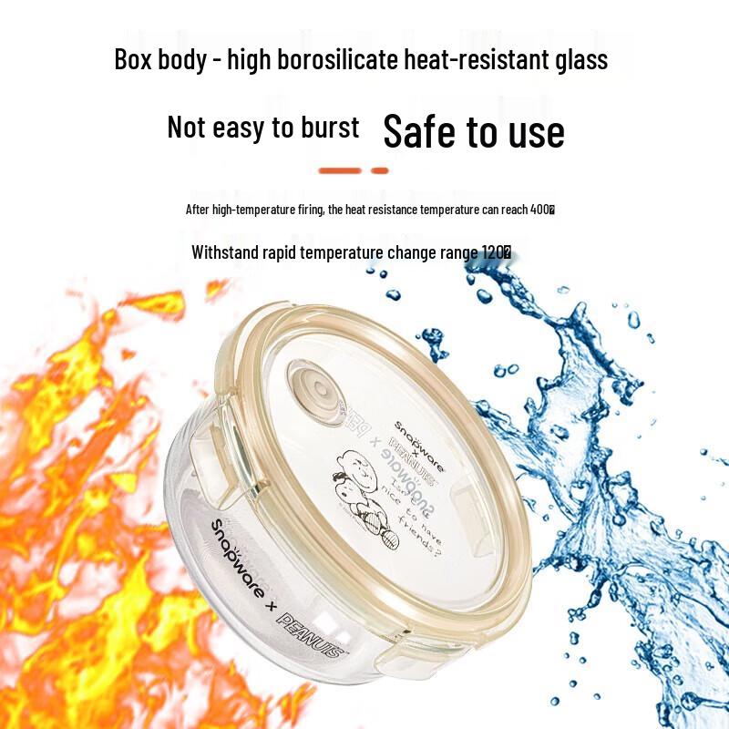 Corning VISIONS Black & White Series Glass Food Storage Container