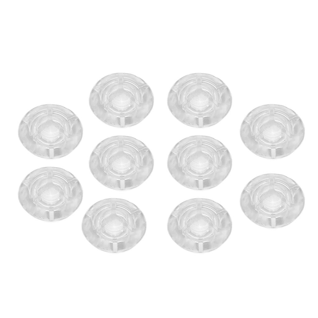 10Pcs Footswitch Toppers Clear Transparent Universal for Guitar Effects Pedal Accessories