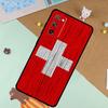 Switzerland Swiss Flag Soft Case For Samsung Galaxy S25 Ultra S9 S10 S20 S22 S21 Plus S23 FE S24 Ultra Funda Cover