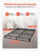 Boxspringbett, Bettgestell in Queen-Size mit waschbarem Stoffbezug, Robuster Metallrahmen für Queen-Size-Bett, 130 mm Matratzenrost, Max. Gewicht 1587,57 kg