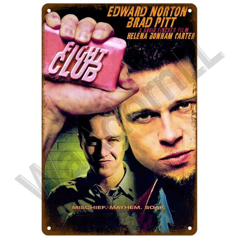 Retro Tin Sign Aesthetic Living Room Metal Wall Decor Decoration Cinema Vintage Metal Sign Movie Industrial Deco Films Poster