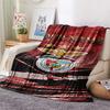 1PC Benfica Eagle Crest Custom Name Patterned Flannel Blanket Suitable For All Seasons For Home Decor Warmth And Comfort Gifts Holiday Present