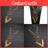 Collier Chaîne Vague d'Eau Vintage Avec Pendentif Cristal Pour Femmes