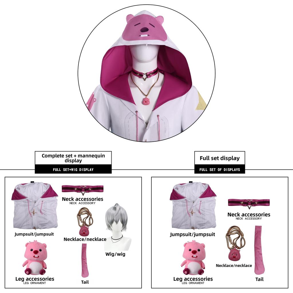 Supernatural Action Team Allen Cosplay Costume With Faux Fur For Anime Conventions