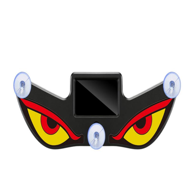 Solar Demon Eye Led Car Window Light, Wireless No Drill Solar And Usb Powered Devil Eyes Warning Lights as the picture