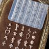 Silicone Mold with Baroque Angel Pattern Nails Accessories Moulds for Professional Nail Art Designs and Craft Projects