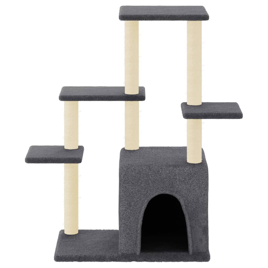 Scratching Post with Sisal Scratching Posts Dark Grey 97.5 cm