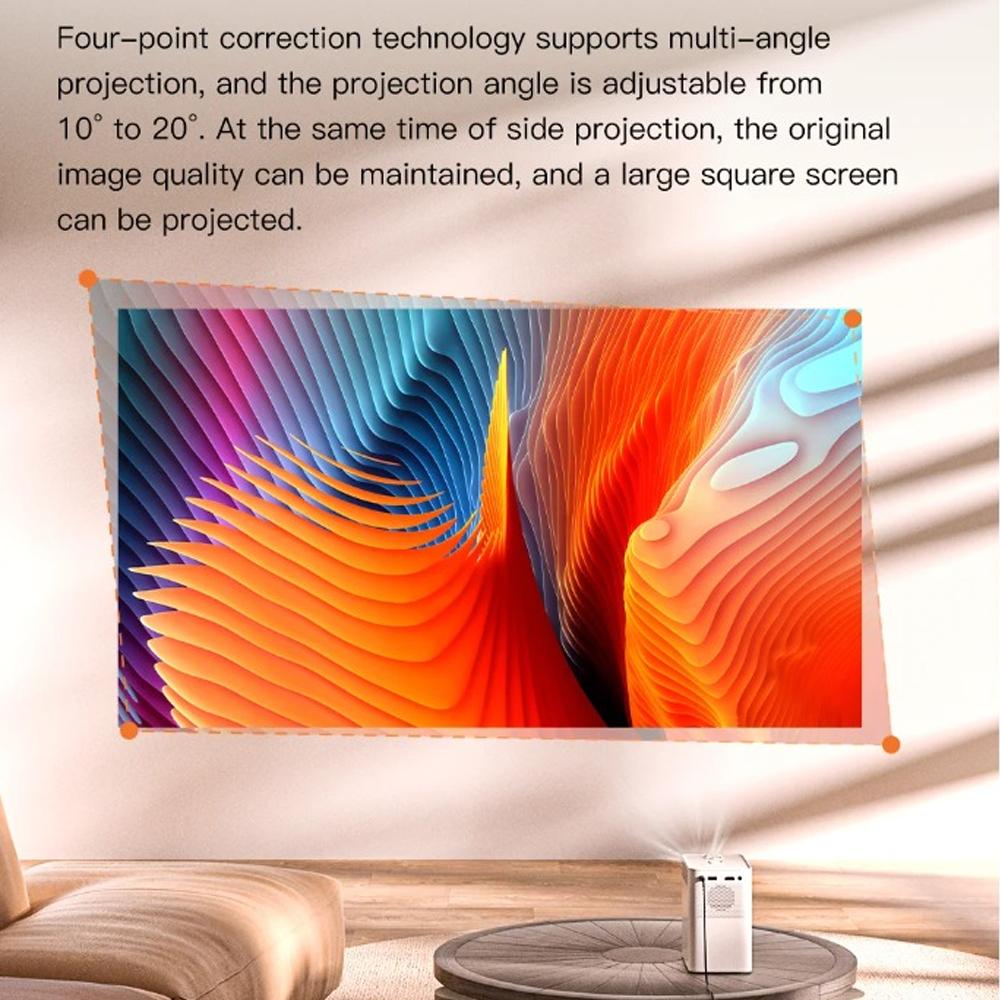 S30Max Mini Smart Projector Android 10 Allwinner H700 2gb+8gb 180lumen 720p 4k Support 2.4g Wifi Bluetooth Portable Home Theater Video Movie Projector