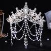 Pearls Hair Accessory for Women and Girls Elegant Fringed Design Comfortable Wear Headpiece for Family Gatherings