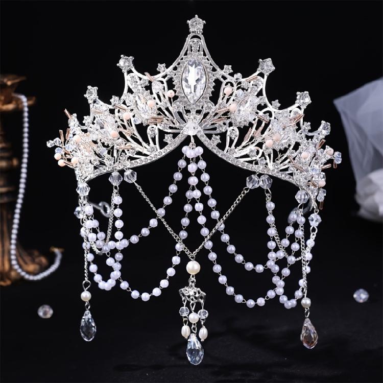 Pearls Hair Accessory for Women and Girls Elegant Fringed Design Comfortable Wear Headpiece for Family Gatherings