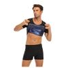 Camiseta de Fitness de Cuello Redondo para Hombre, Moldeador Corporal que Aumenta la Sudoración, Control de Abdomen