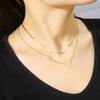 Cazador Gänseblümchen Anhänger Halskette für Damen Mädchen Edelstahl Goldfarbe Choker Kette Schmuck Muttertagsgeschenk 2026