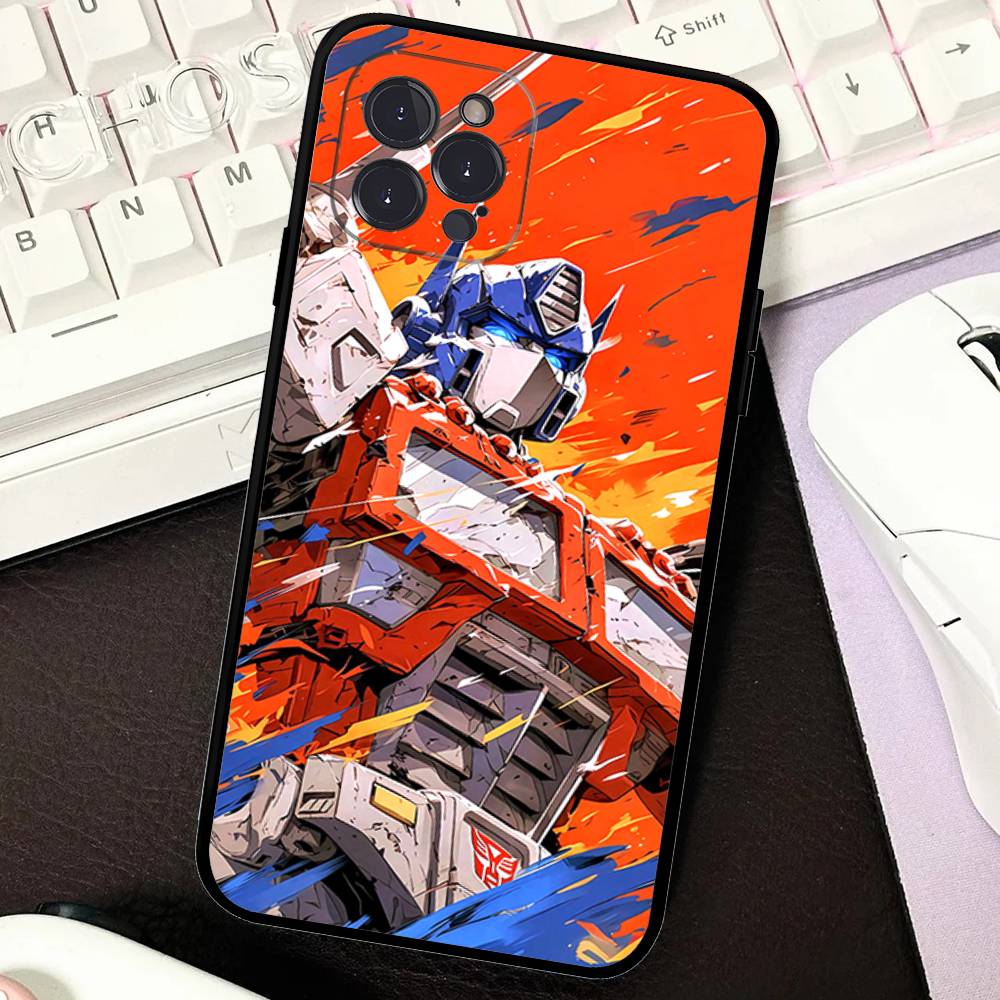 Soft G-Gundams Capa Phone Case For iPhone 17 16 15 14 13 12 11 Pro Max Plus Mini Soft Black Cover