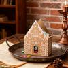Christmas Gingerbread House Gift Box Small Christmas Candy Boxes for Cookies Chocolates Treats 3D House Shaped Paper Box for Holiday Party Favors