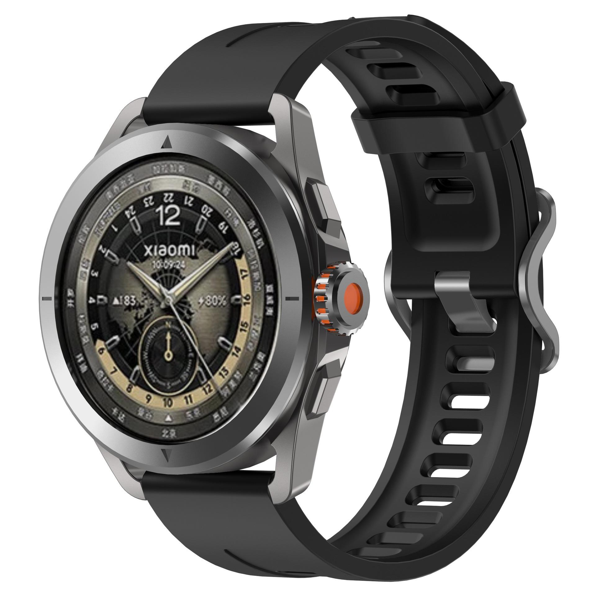 

22mm Original Silicone Strap For Xiaomi Watch S4 Sport Replacement Bracelet For Xiaomi Watch S3 S2 Color2 Belt Accessories Strap Xiaomi Watch S4 чорний