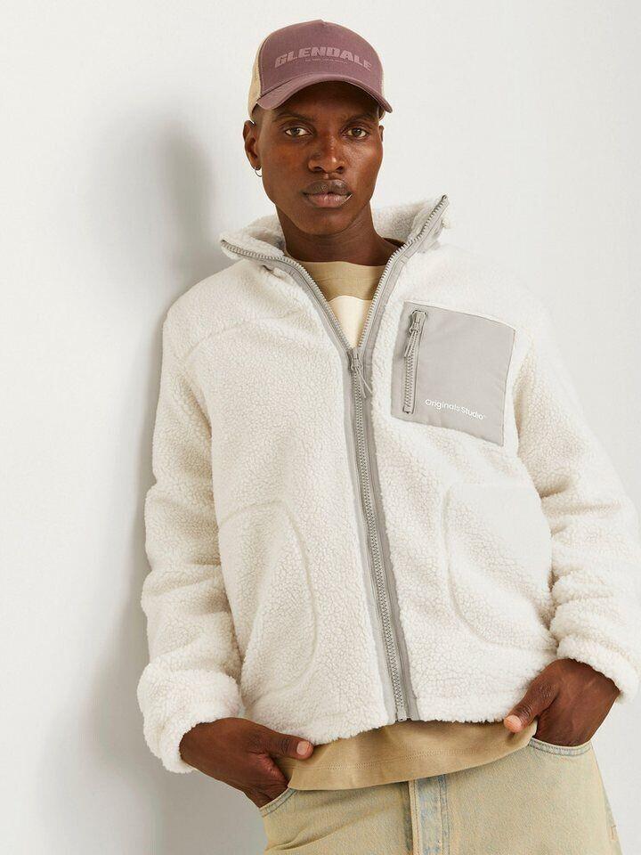 Demi-season Jacket Jack & Jones Jorvesterbro Teddy Jacket Aw24 Noos (12260450) Cloud Dancer