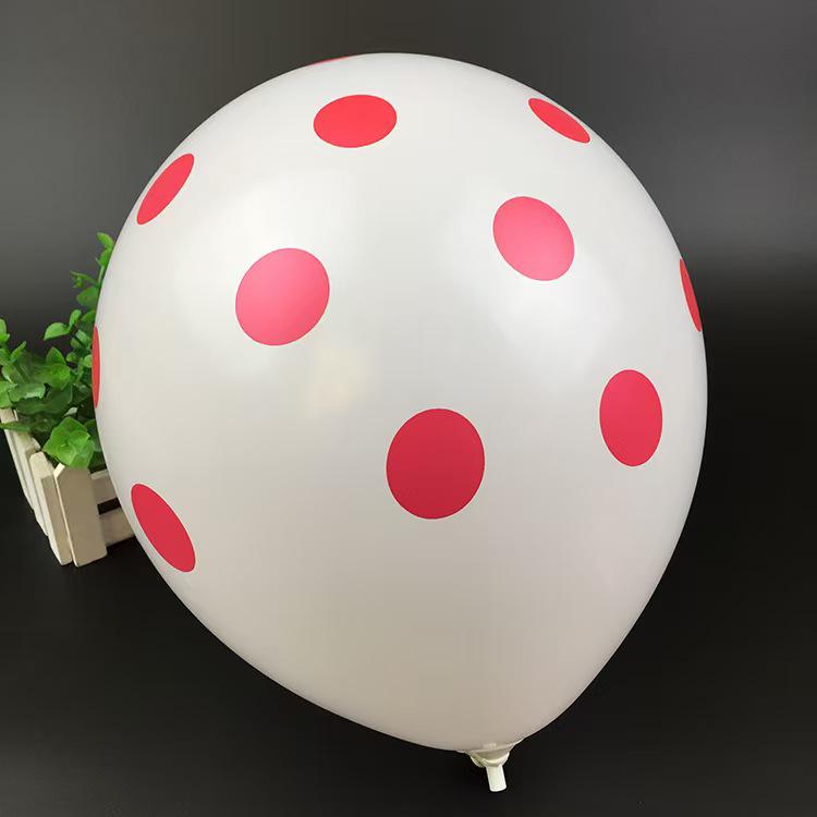 Candy Color Polka Dot Balloons 12" 280g for Children's Day & School Event Decoration