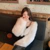 Autumn and Winter New Imitation Fox Hair Women's Short Light Imitation Leather Fur Coat Leather Short Top Slim Fit