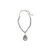 Rhinestone Teardrop Geometric Necklace - Elegant European and American Fashion Design for Women