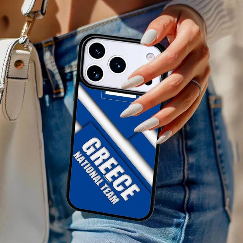 Greece Greek Flag Phone Case For iPhone 17 Air 14 15 13 12 Max Cover For Apple 14 15 16 16e 11 Pro Max Plus