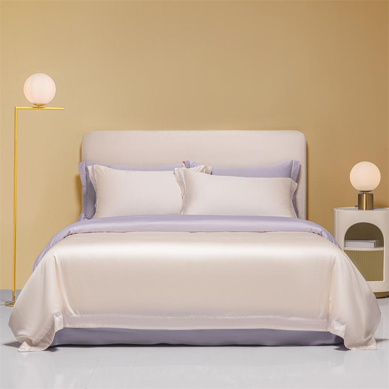 Silk Like Silky Cooling Duvet Cover Pillowcases 3Pcs Summer Lyocell Quality Bedding Set Single Double Queen Wrinkle Resistant