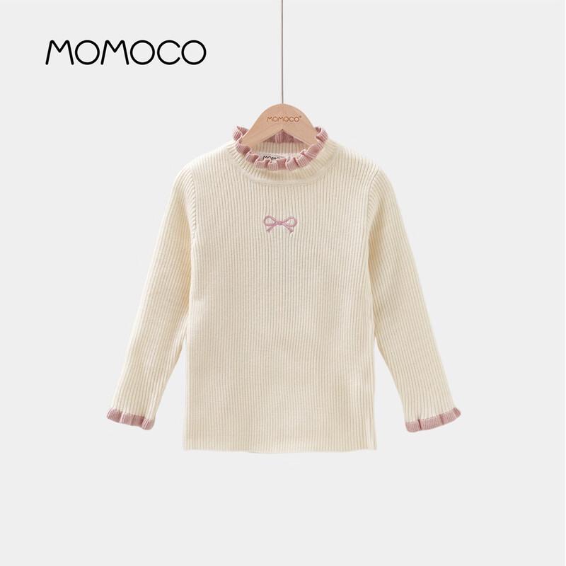 MOMOCO Girls Versatile Half-High Collar Sweater 105