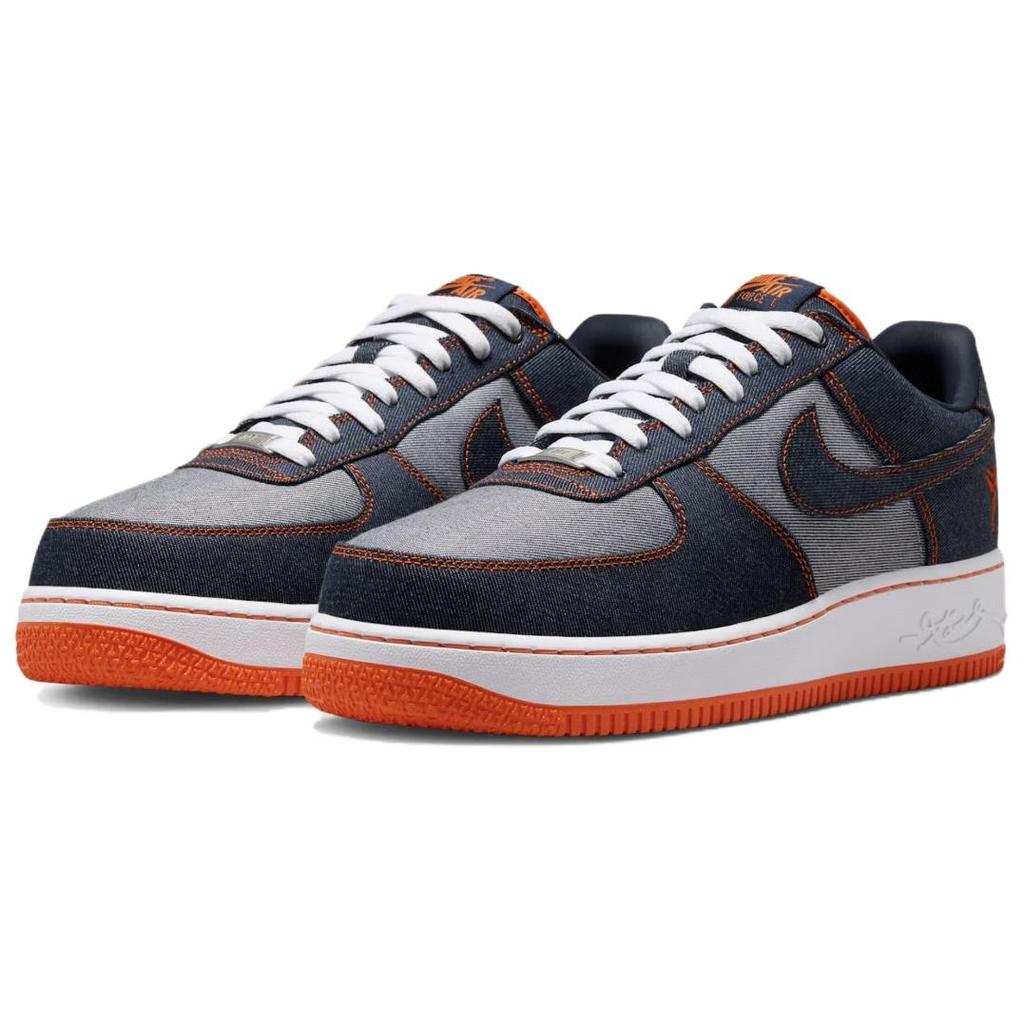 Kobe Bryant x Nike Air Force 1 Denim 2026 Sneakers da Uomo Blu Ossidiana Arancione Sicurezza IM1980-400